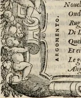 An illustration from Orlando furioso. / (1556)