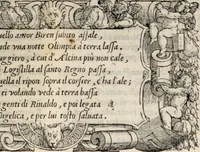 An illustration from Orlando furioso. / (1556)