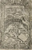 An illustration from Orlando furioso. / (1556)