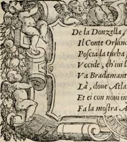 An illustration from Orlando furioso. / (1556)