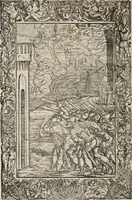 An illustration from Orlando furioso. / (1556)