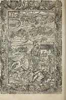 An illustration from Orlando furioso. / (1556)