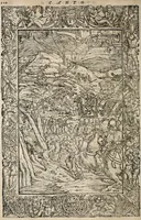 An illustration from Orlando furioso. / (1556)