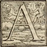 An illustration from Orlando furioso. / (1556)