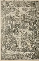 An illustration from Orlando furioso. / (1556)