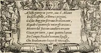 An illustration from Orlando furioso. / (1556)