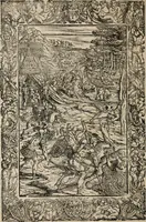 An illustration from Orlando furioso. / (1556)