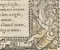 An illustration from Orlando furioso. / (1556)
