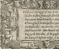 An illustration from Orlando furioso. / (1556)