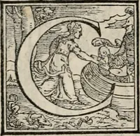 An illustration from Orlando furioso. / (1556)