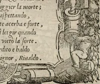 An illustration from Orlando furioso. / (1556)