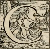 An illustration from Orlando furioso. / (1556)