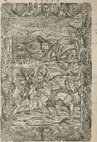 An illustration from Orlando furioso. / (1556)