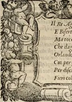 An illustration from Orlando furioso. / (1556)