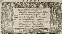 An illustration from Orlando furioso. / (1556)