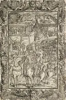 An illustration from Orlando furioso. / (1556)