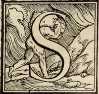 An illustration from Orlando furioso. / (1556)