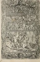 An illustration from Orlando furioso. / (1556)