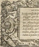 An illustration from Orlando furioso. / (1556)