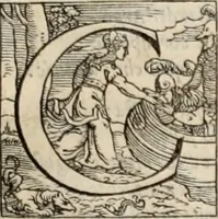 An illustration from Orlando furioso. / (1556)
