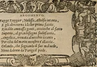 An illustration from Orlando furioso (1580)