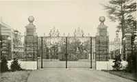 An illustration from Ornamental iron work : stairs, fire-escapes, marquises, gates, railings, grilles, fences. (1915)