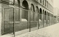 An illustration from Ornamental iron work : stairs, fire-escapes, marquises, gates, railings, grilles, fences. (1915)