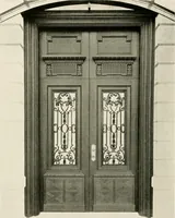 An illustration from Ornamental iron work : stairs, fire-escapes, marquises, gates, railings, grilles, fences. (1915)