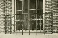 An illustration from Ornamental iron work : stairs, fire-escapes, marquises, gates, railings, grilles, fences. (1915)
