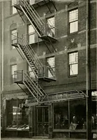 An illustration from Ornamental iron work : stairs, fire-escapes, marquises, gates, railings, grilles, fences. (1915)