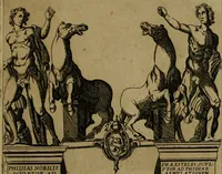 An illustration from Ornamenti di fabriche antiche et moderne dell'alma città di Roma : con le sue dichiarationi fatte da Bartolommeo Rossi fiorentino (1600)