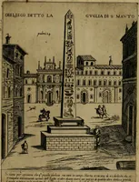 Picture 11 of 31 from Ornamenti di fabriche antiche et moderne dell'alma città di Roma : con le sue dichiarationi fatte da Bartolommeo Rossi fiorentino (1600), leaf 18