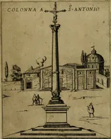 An illustration from Ornamenti di fabriche antiche et moderne dell'alma città di Roma : con le sue dichiarationi fatte da Bartolommeo Rossi fiorentino (1600)