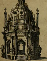 An illustration from Ornamenti di fabriche antiche et moderne dell'alma città di Roma : con le sue dichiarationi fatte da Bartolommeo Rossi fiorentino (1600)