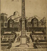 An illustration from Ornamenti di fabriche antiche et moderne dell'alma città di Roma : con le sue dichiarationi fatte da Bartolommeo Rossi fiorentino (1600)