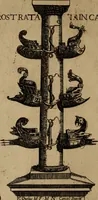 An illustration from Ornamenti di fabriche antiche et moderne dell'alma città di Roma : con le sue dichiarationi fatte da Bartolommeo Rossi fiorentino (1600)