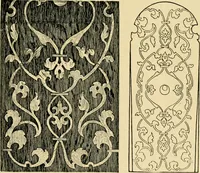 Picture 133 of 274 from Ornament & its application; a book for students, treating in a practical way of the relation of design to material, tools and methods of work (1904), leaf 196