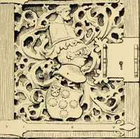 Picture 242 of 274 from Ornament & its application; a book for students, treating in a practical way of the relation of design to material, tools and methods of work (1904), leaf 308