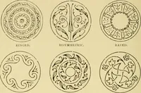 Picture 245 of 274 from Ornament & its application; a book for students, treating in a practical way of the relation of design to material, tools and methods of work (1904), leaf 313