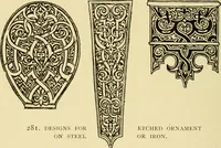 Picture 266 of 274 from Ornament & its application; a book for students, treating in a practical way of the relation of design to material, tools and methods of work (1904), leaf 339
