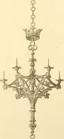 An illustration from Ornaments of the XVth and XVIth centuries. Ancient timber houses at Rouen, Caen, Bauvais, &c., Gothic furniture of the XVth century. Designs for gold & silver ornaments, and designs for iron & brass-work in the style of the XVth & XVIth centuries (1836)