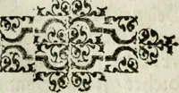 An illustration from Ornatvs ecclesiasticvs, hoc est, Compendivm praecipvarvm rervm, qvibvs qvaevis rite decenterqve compositae ecclesiae exornari, ac redimiri debent : omnibus ecclesiarum praelatis & rectoribus, per totam Ratisbonensem Dioecesin cum primis necessarium, Latinè & Germanicè, adiectis etiam quarundam suppellectilium figuris (1591)