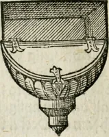 An illustration from Ornatvs ecclesiasticvs, hoc est, Compendivm praecipvarvm rervm, qvibvs qvaevis rite decenterqve compositae ecclesiae exornari, ac redimiri debent : omnibus ecclesiarum praelatis & rectoribus, per totam Ratisbonensem Dioecesin cum primis necessarium, Latinè & Germanicè, adiectis etiam quarundam suppellectilium figuris (1591)