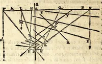 An illustration from Orologi riflessi per mezo di vn picciolo specchio parallelo, ò perpendicolare all'orizzonte (1648)