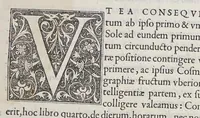 An illustration from Orontij Finei Delphinatis ... [De mundi sphaera, sive Cosmographia] primáve astronomiae parte, lib. V: in audita methodo ab authore renouati, proprijsque tum commentarijs [&] figuris, tum demonstrationibus [&] tabulis recens illustrati. : Eiusdem Orontii, rectarum in circuli quadrante subtensarum (quos sinus vocant) demonstratio, supputatióq[ue]; facillima, nunc primùm edita: vnà cum eoru[n]de[m] sinuu[m] tabula, fideli admodu[m] calculo restitua. : Eiusdem Orontii, organum vniuersale, ex supradicta sinuu[m] ratione contextu[m], quo tu[m] geometrici, tu[m] omnes astronomici canones, ex quatuor sinuu[m] proportione pendentes, mira facilitate practicantur (1542)