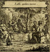 Picture 29 of 140 from Orphevs evcharisticvs. Sive devs absconditvs humanitatis illecebris illustriores mundi partes ad se pertrahens, vltroneas arcanae maiestatis adoratrices (1657), leaf 156