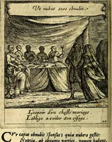 An illustration from Orphevs evcharisticvs. Sive devs absconditvs humanitatis illecebris illustriores mundi partes ad se pertrahens, vltroneas arcanae maiestatis adoratrices (1657)