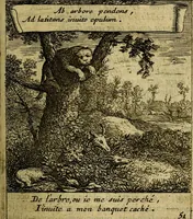 An illustration from Orphevs evcharisticvs. Sive devs absconditvs humanitatis illecebris illustriores mundi partes ad se pertrahens, vltroneas arcanae maiestatis adoratrices (1657)