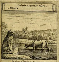 An illustration from Orphevs evcharisticvs. Sive devs absconditvs humanitatis illecebris illustriores mundi partes ad se pertrahens, vltroneas arcanae maiestatis adoratrices (1657)