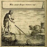 An illustration from Orphevs evcharisticvs. Sive devs absconditvs humanitatis illecebris illustriores mundi partes ad se pertrahens, vltroneas arcanae maiestatis adoratrices (1657)